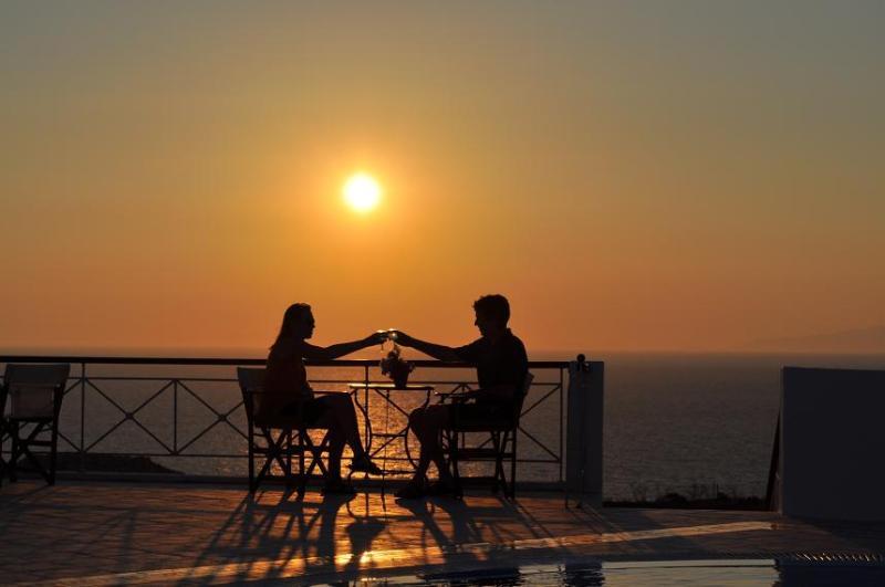 Ether Sunset Oia Oía Exterior foto